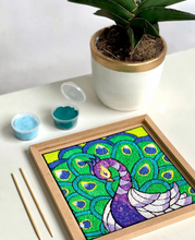 Load image into Gallery viewer, Art DIY Kit - Alluring Peahen - Art Project Set
